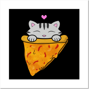 Happy Pizza Cat Posters and Art